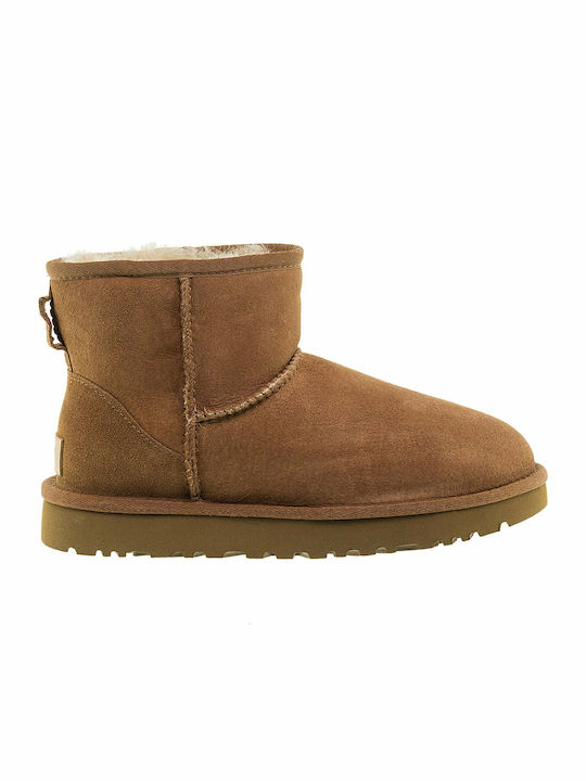 Ugg AustraliaClassic Mini II Suede Women's Boots with Fur Chestnut