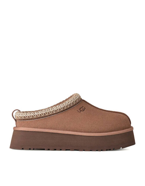 Ugg AustraliaTazz II Closed Leather Women's Slippers Beige / Cigar Regular Fit