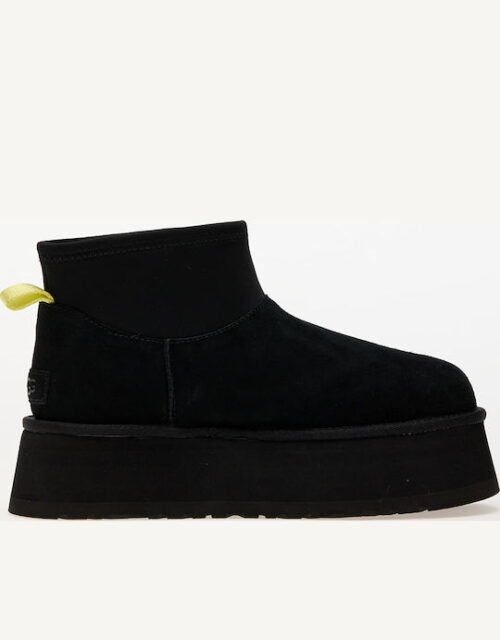 Ugg Australia Classic Mini Dipper Puffer Suede Women's Boots Black