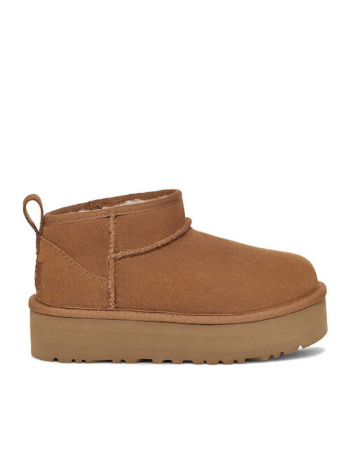 Ugg Australia Classic Ultra Mini Suede Kids Boots Brown